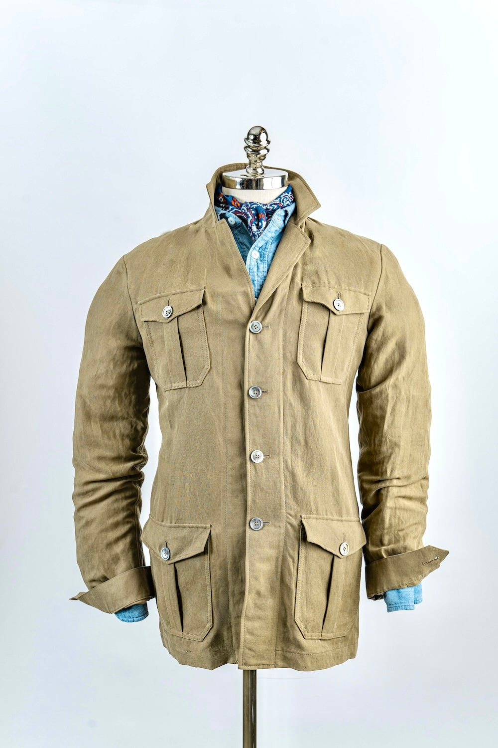 Crittenden Signature Silk & Linen in Olive Safari