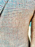 Load image into Gallery viewer, Harrods Flap Pocket Jacket in Sand/Brown Merino Glen Plaid
