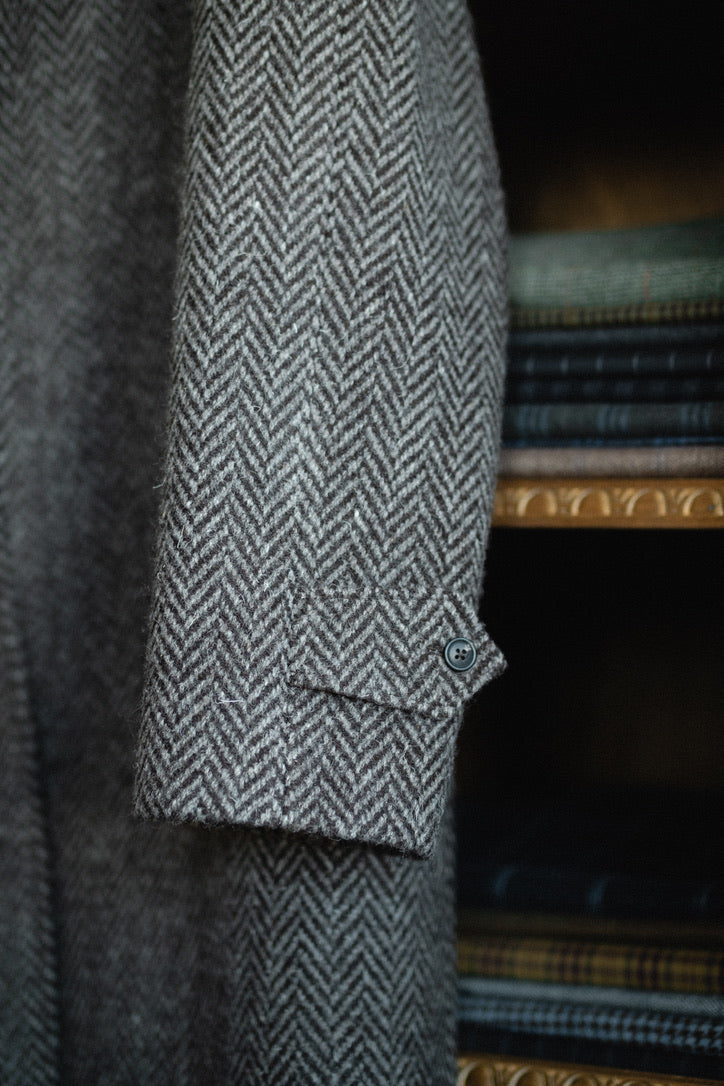 Crittenden Wool Herringbone Topcoat