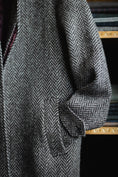 Load image into Gallery viewer, Crittenden Wool Herringbone Topcoat
