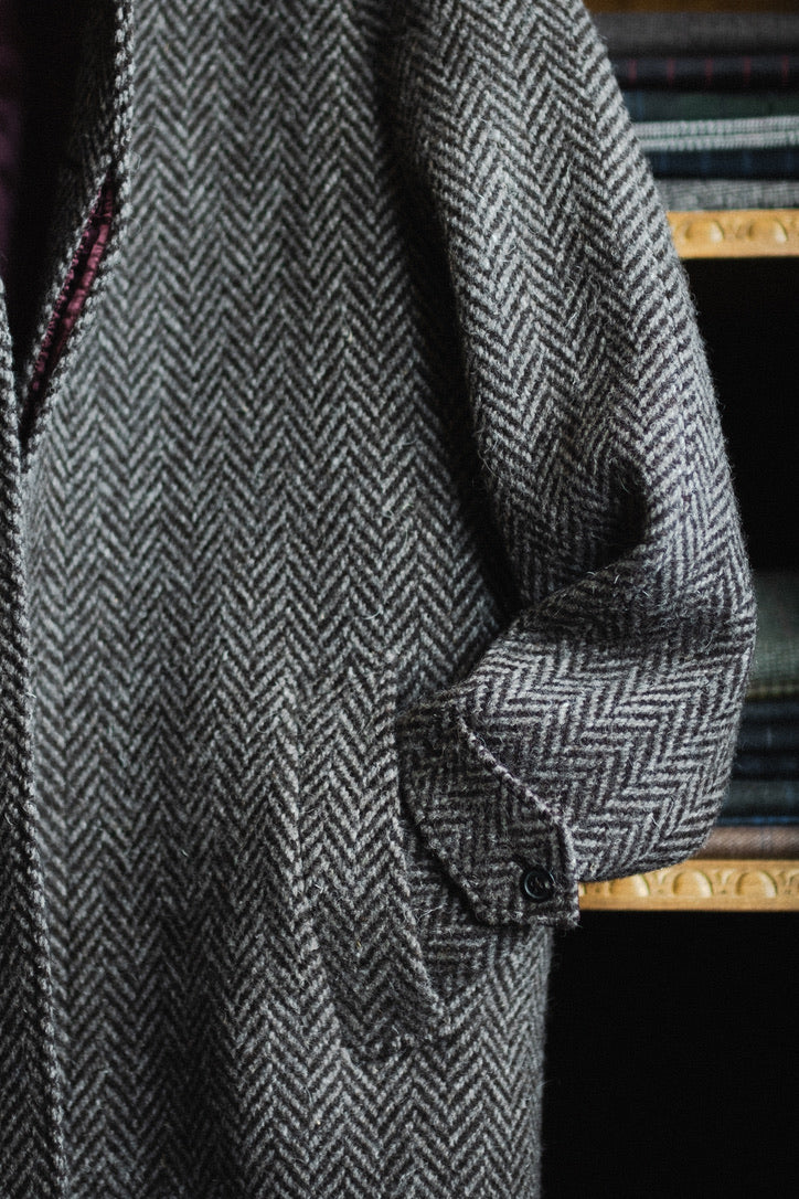 Crittenden Wool Herringbone Topcoat