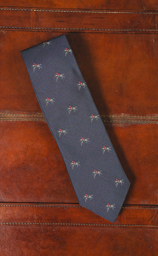 Crittenden Equestrian Tie in Hunting Motif "Riding Out"