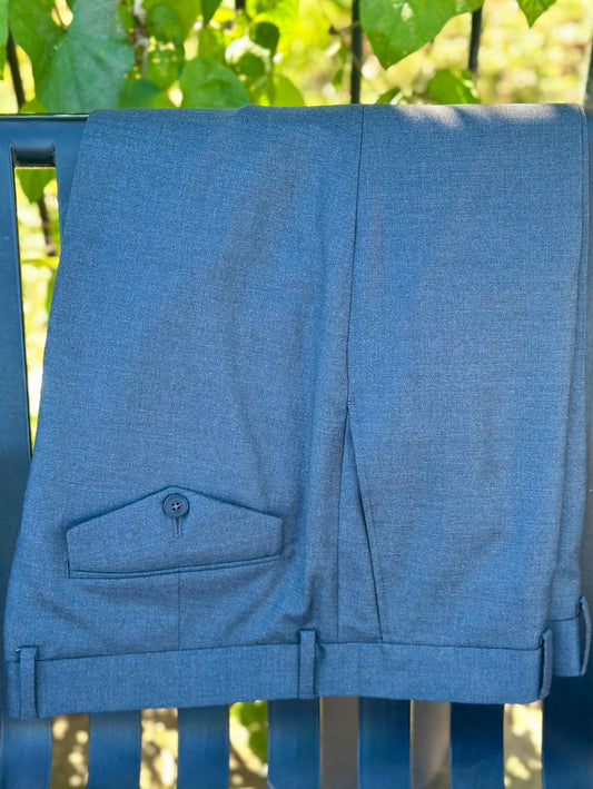 Crittenden  Dress Trousers in Charcoal Merino