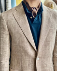 Load image into Gallery viewer, Italian Linen Harrods Patch Pocket Sportcoat in Coffee Plaid
