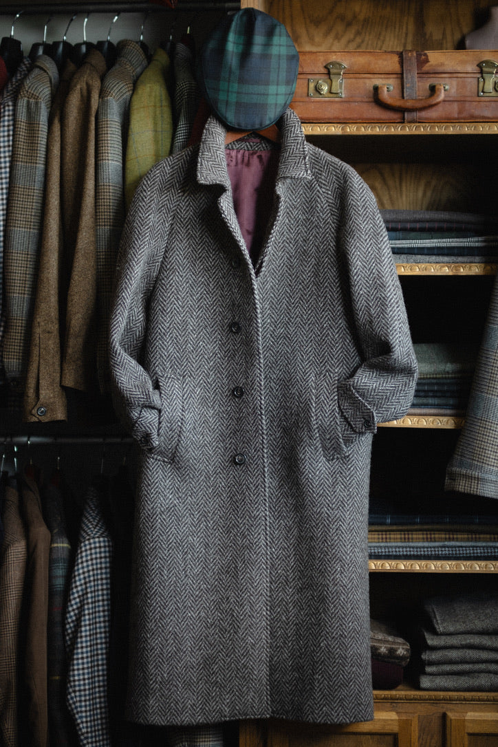 Crittenden Wool Herringbone Topcoat