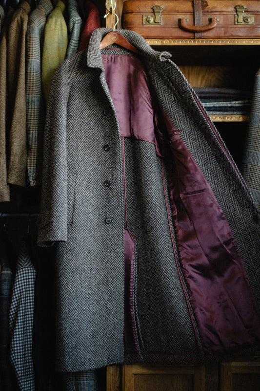 Crittenden Wool Herringbone Topcoat