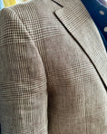 Load image into Gallery viewer, Italian Linen Harrods Patch Pocket Sportcoat in Coffee Plaid
