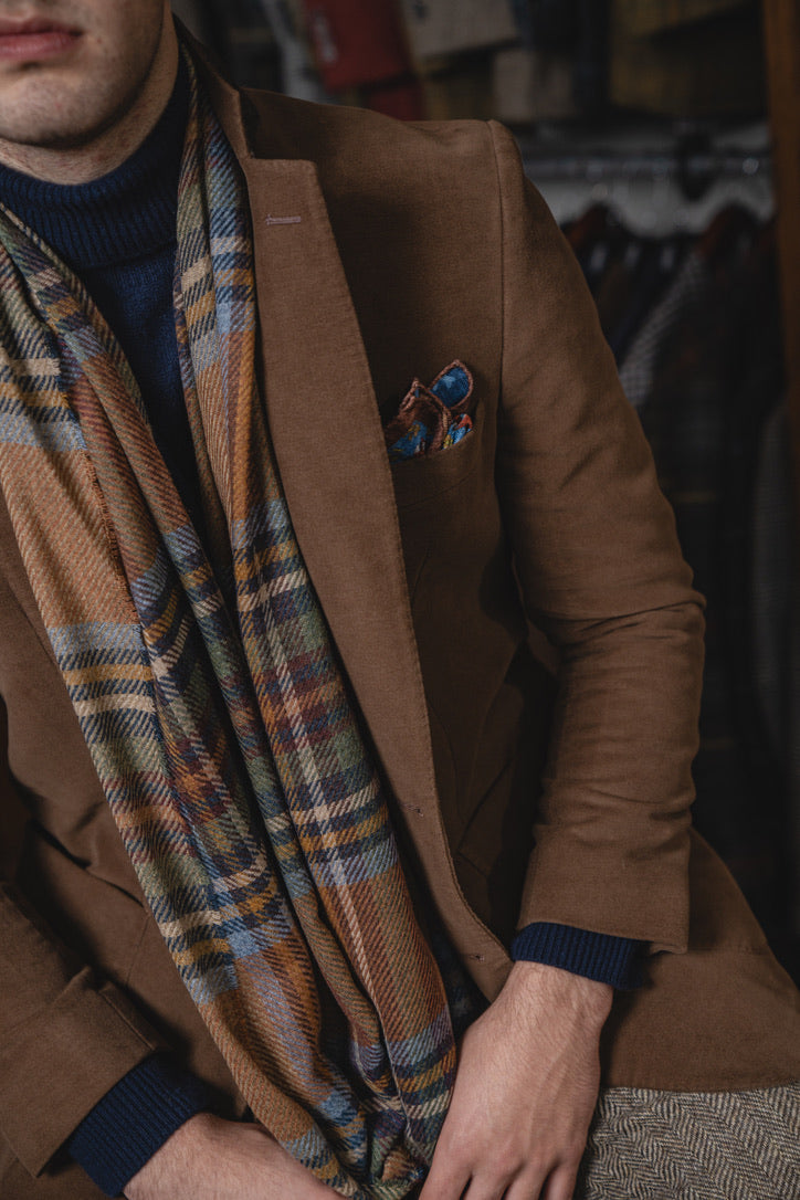 Crittenden Cotton Moleskin Jacket in Cigar Brown