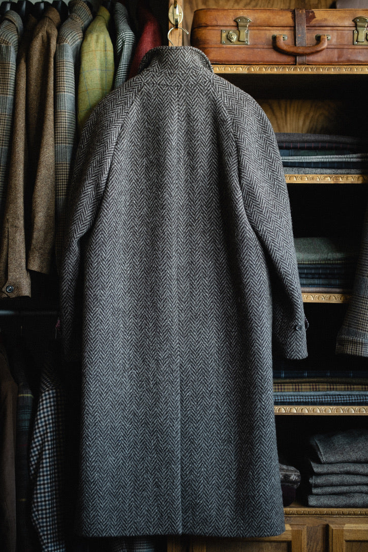 Crittenden Wool Herringbone Topcoat