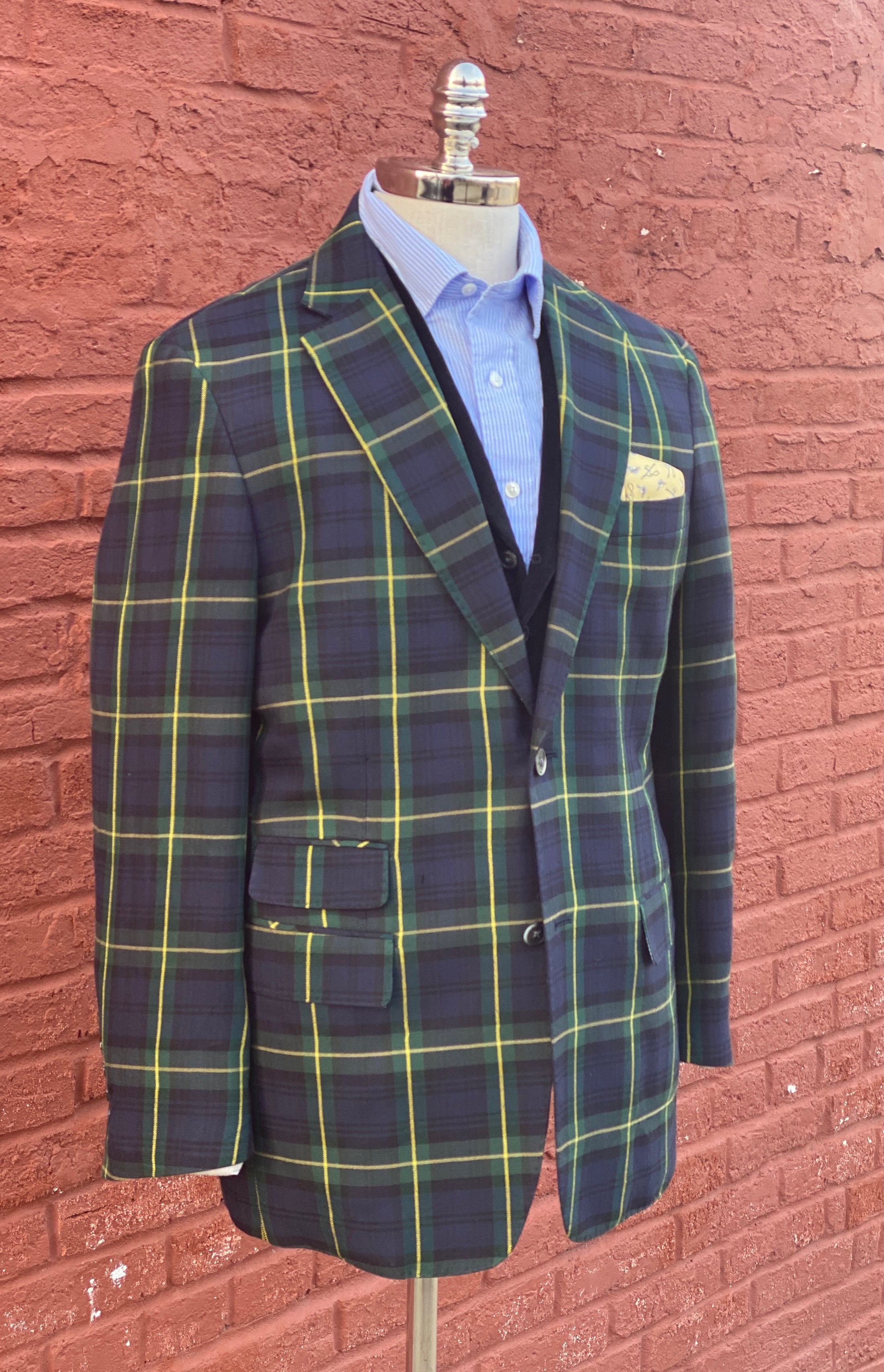 Gordon Tartan Harrods Flap Pocket Sportcoat