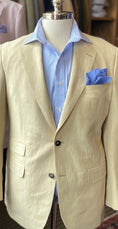 Load image into Gallery viewer, Harrods Jacket in Soft Yellow Silk & Linen in Patch Pocket
