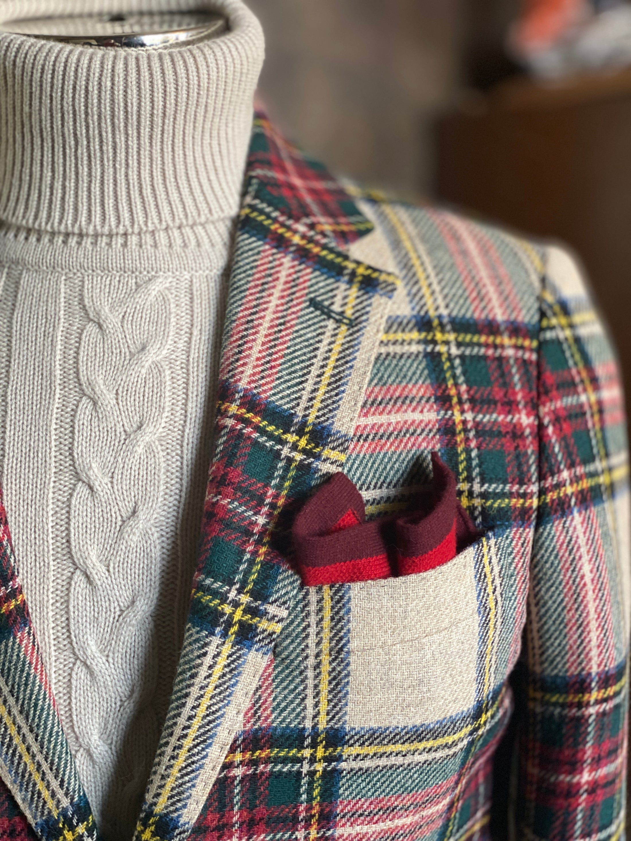 Stewart Tartan Sportcoat in Stuart Patch Pocket