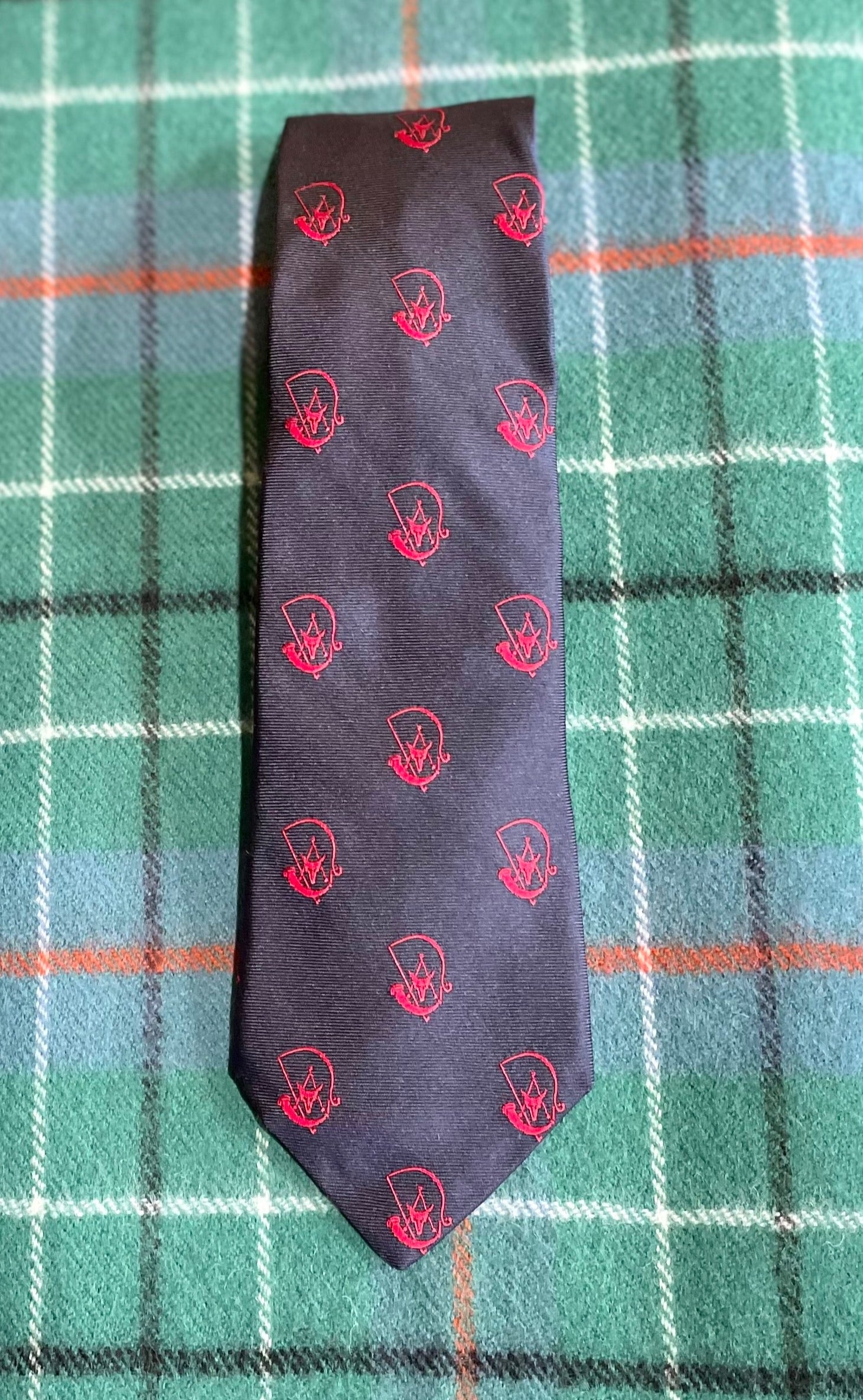 Crittenden Silk Logo Tie