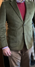 Load image into Gallery viewer, Crittenden Corduroy Sportcoat in Olive Wide-Wale
