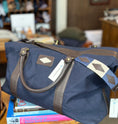 Load image into Gallery viewer, Leather and Canvas Weekender Bag
