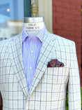 Load image into Gallery viewer, Linen Hacking Jacket in Cream Tattersall
