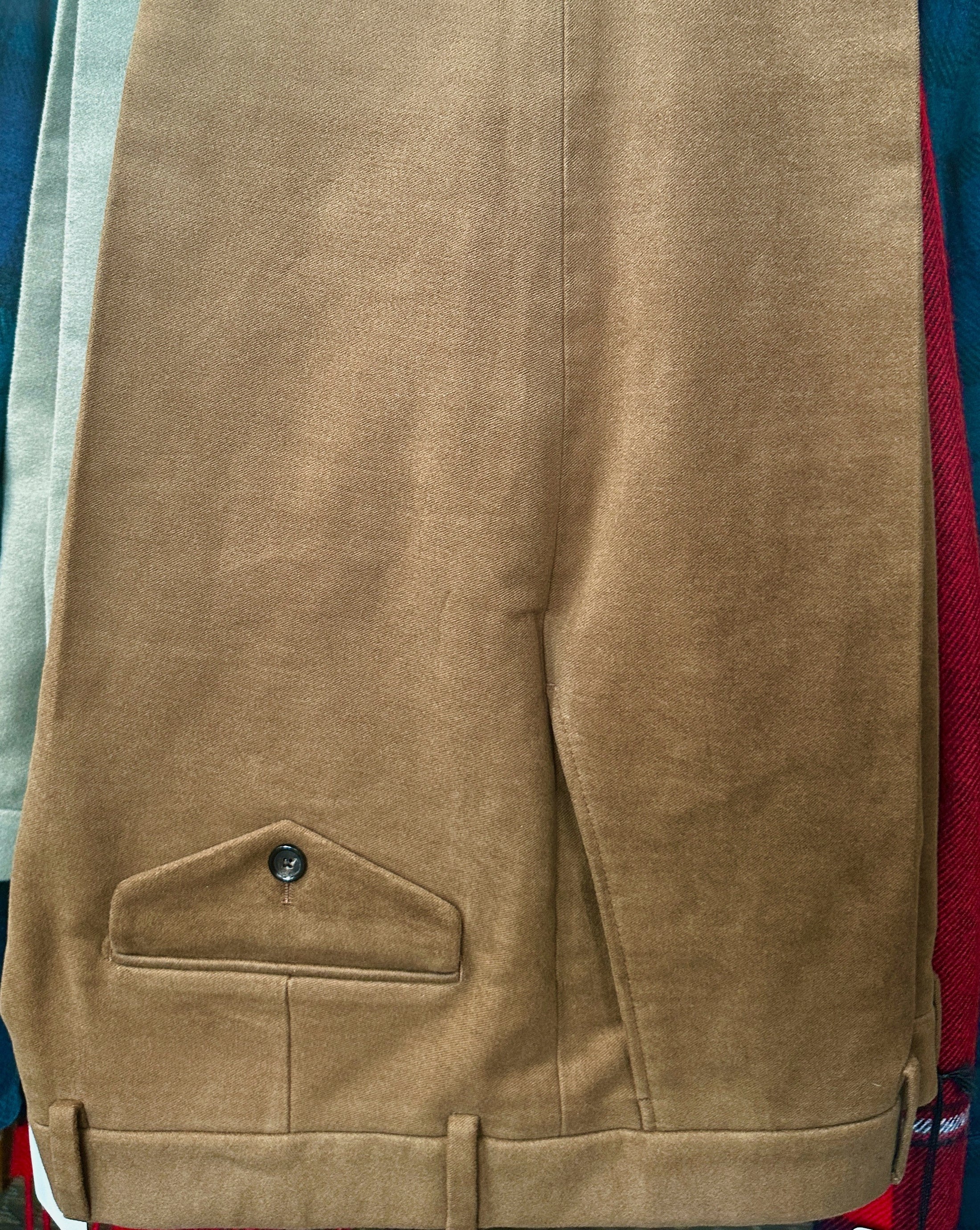 Crittenden Trouser in Moleskin in Brown, Rust, Lovat Green & Black