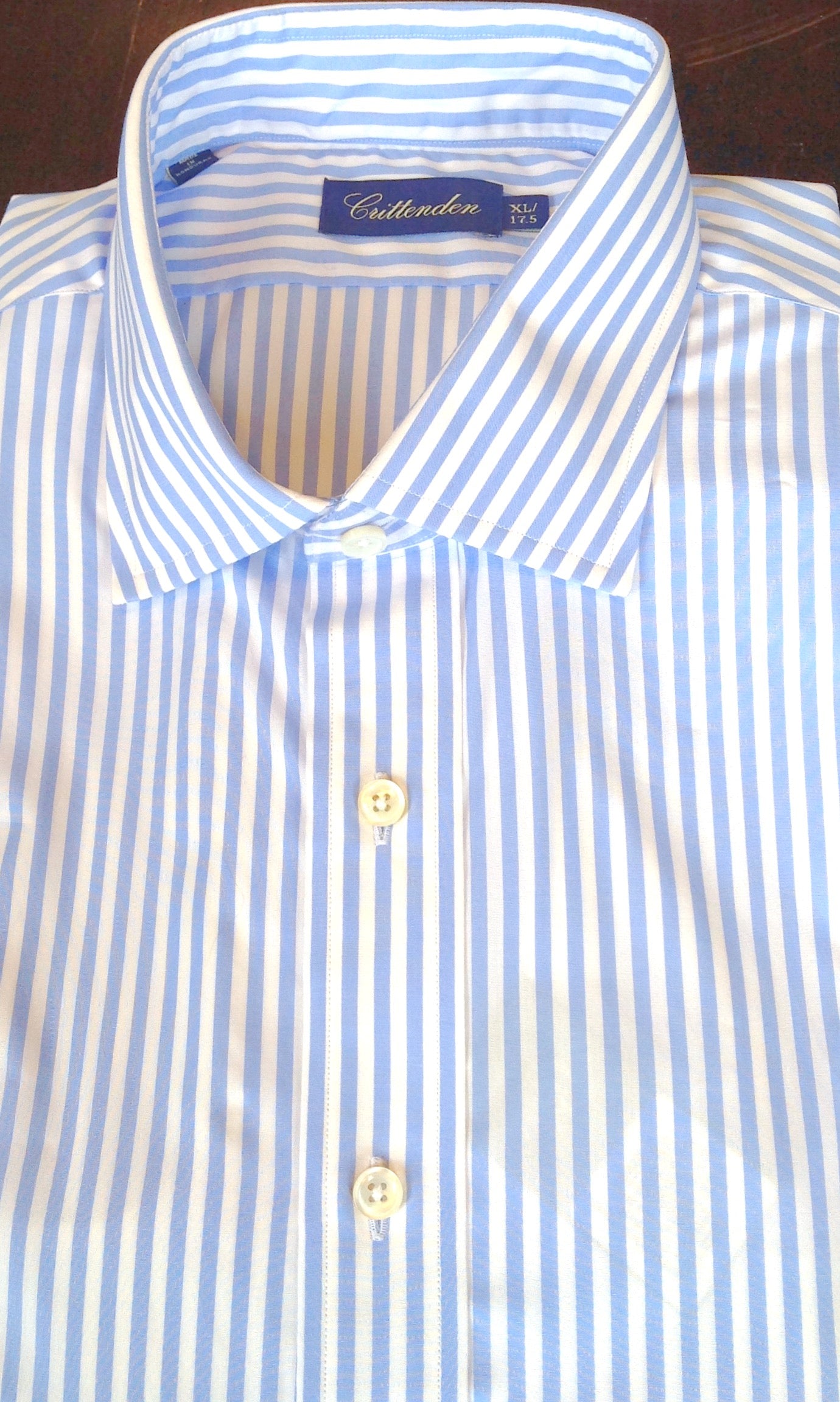 Crittenden Super 190s Dress Shirt, Blue Stripe/Blue Check/ Pinstripe/Solids