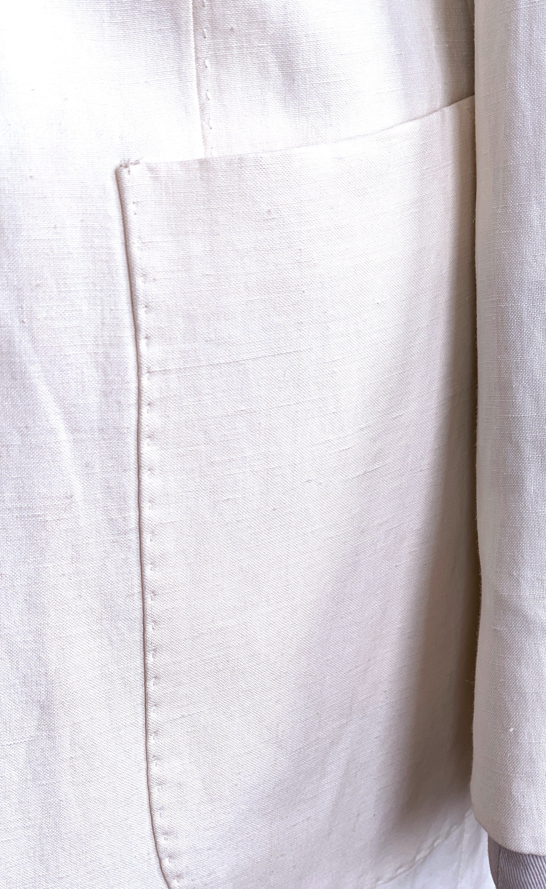 Stuart Off-White Silk & Linen Jacket