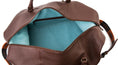 Load image into Gallery viewer, Leather and Canvas Weekender Bag
