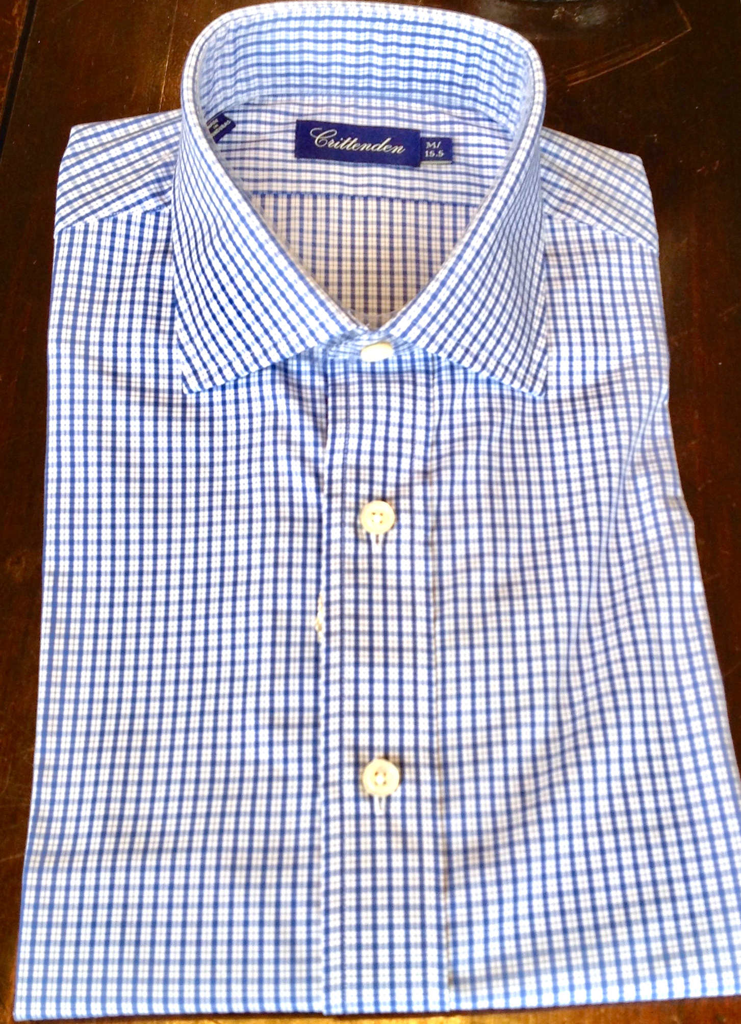 Crittenden Super 190s Dress Shirt, Blue Stripe/Blue Check/ Pinstripe/Solids