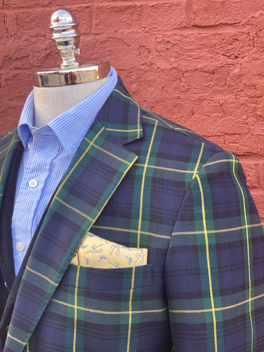 Gordon Tartan Harrods Flap Pocket Sportcoat