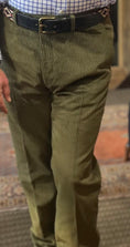 Load image into Gallery viewer, Crittenden Trouser in Wide Wale Olive Cord
