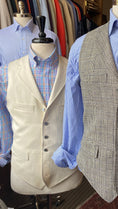 Load image into Gallery viewer, Crittenden Signature Vest in Off-White Silk & Linen
