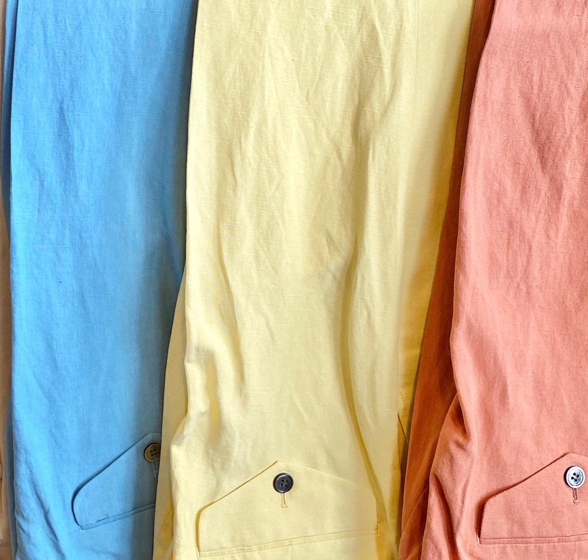 Signature Silk & Linen Trousers--Brights