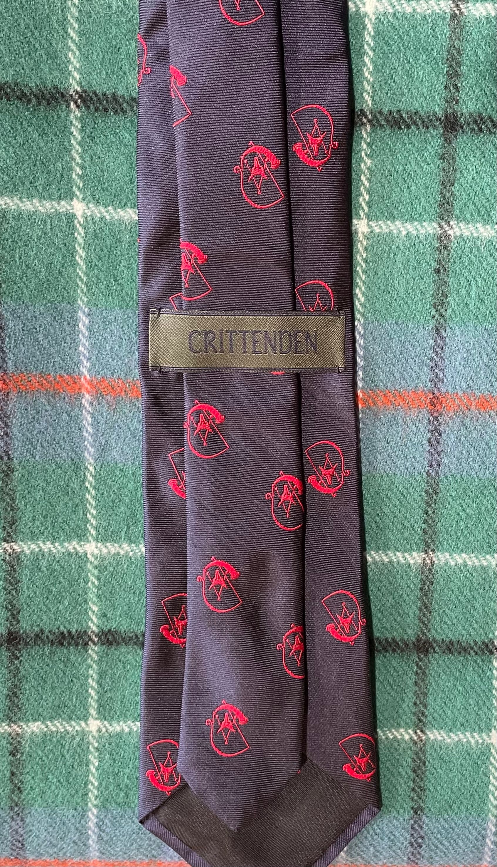 Crittenden Silk Logo Tie