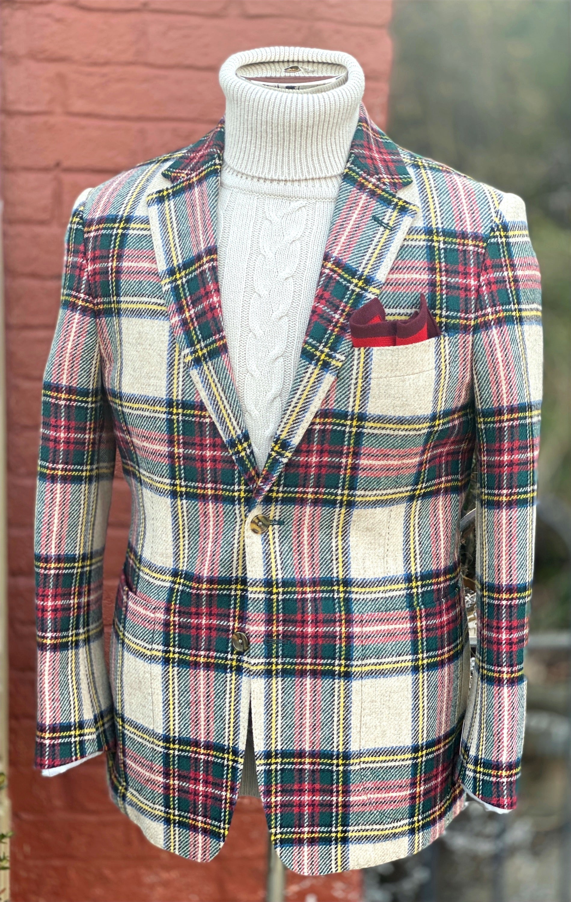 Stewart Tartan Sportcoat in Stuart Patch Pocket