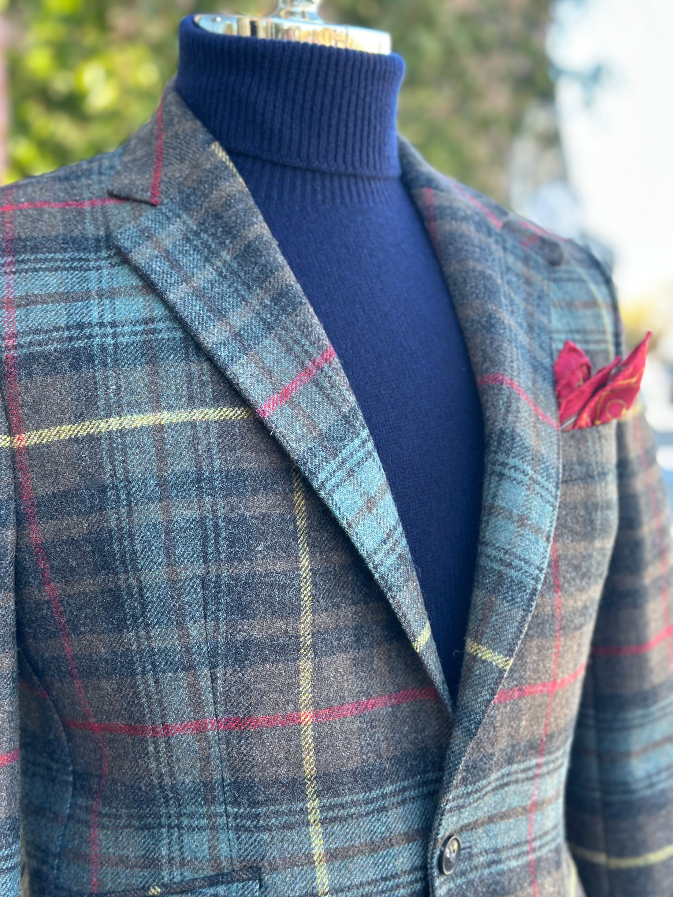 Crittenden Hacking Jacket in Stewart Hunting Plaid