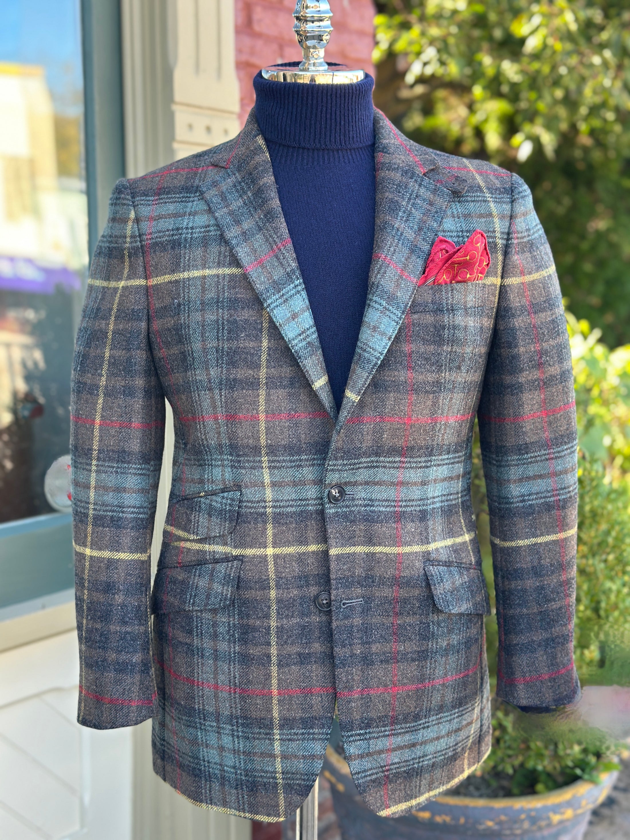 Crittenden Hacking Jacket in Stewart Hunting Plaid