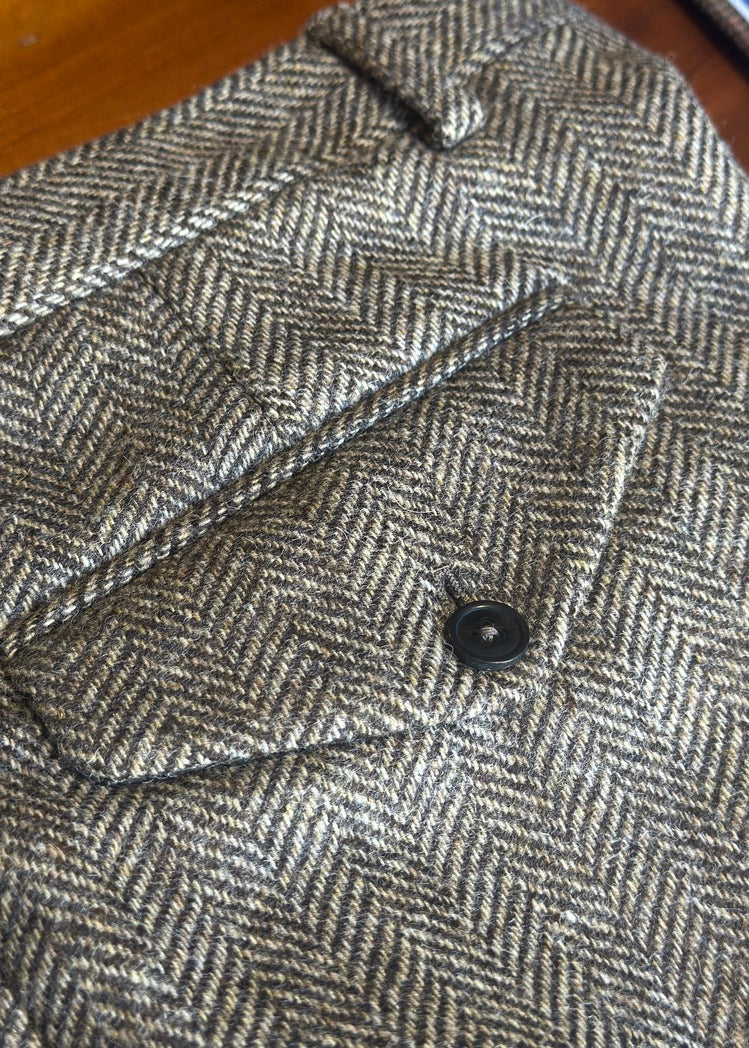 Crittenden Trousers in Brown/White Herringbone Tweed