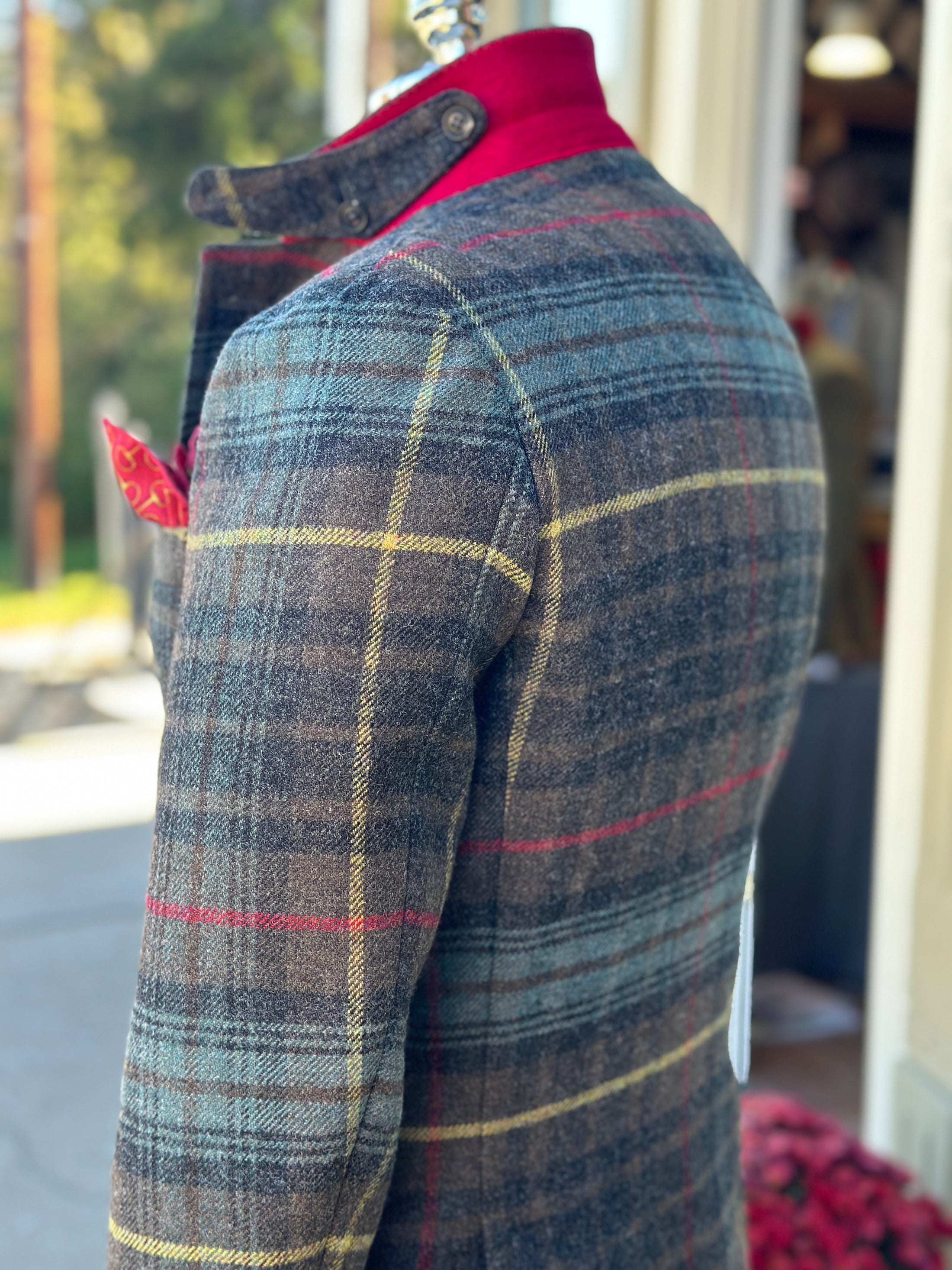 Crittenden Hacking Jacket in Stewart Hunting Plaid