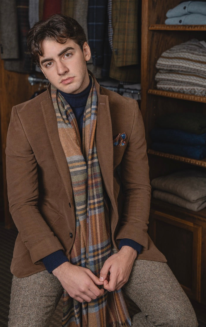 Crittenden Cotton Moleskin Jacket in Cigar Brown