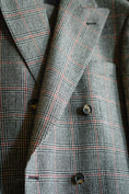 Load image into Gallery viewer, Double Breasted Suit in Merino Prince of Wales Plaid
