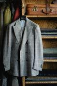 Load image into Gallery viewer, Double Breasted Suit in Merino Prince of Wales Plaid
