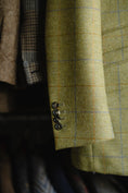 Load image into Gallery viewer, Harrods Flap Pocket Jacket in Sage/Sky/Gold Tweed, CR 1408
