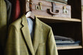 Load image into Gallery viewer, Harrods Flap Pocket Jacket in Sage/Sky/Gold Tweed, CR 1408
