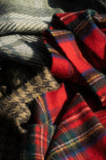 Load image into Gallery viewer, Red Stewart Tartan Scottish Oversized Lambswool Scarf
