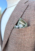 Load image into Gallery viewer, Harrods Flap Pocket Jacket in Sand/Brown Merino Glen Plaid
