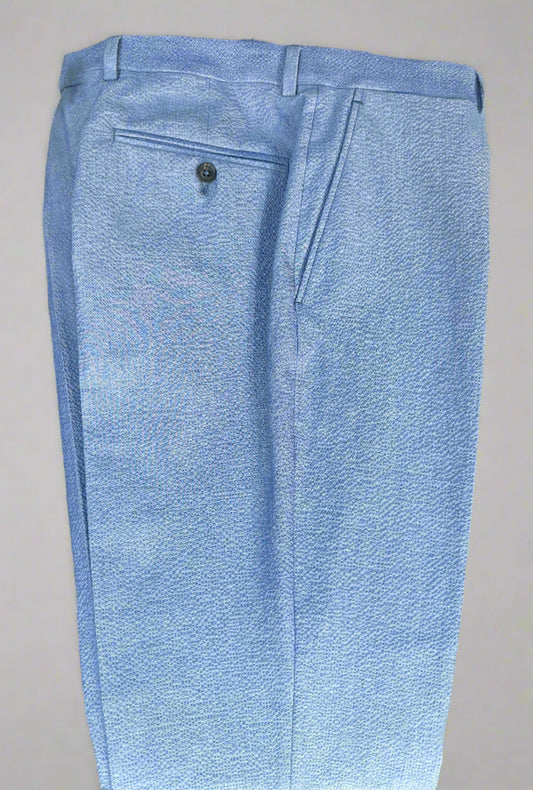 Crittenden Trouser in Ocean Blue Seersucker