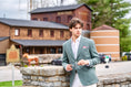 Load image into Gallery viewer, Harrods Flap Pocket Sportcoat in Moss Green Linen/Wool
